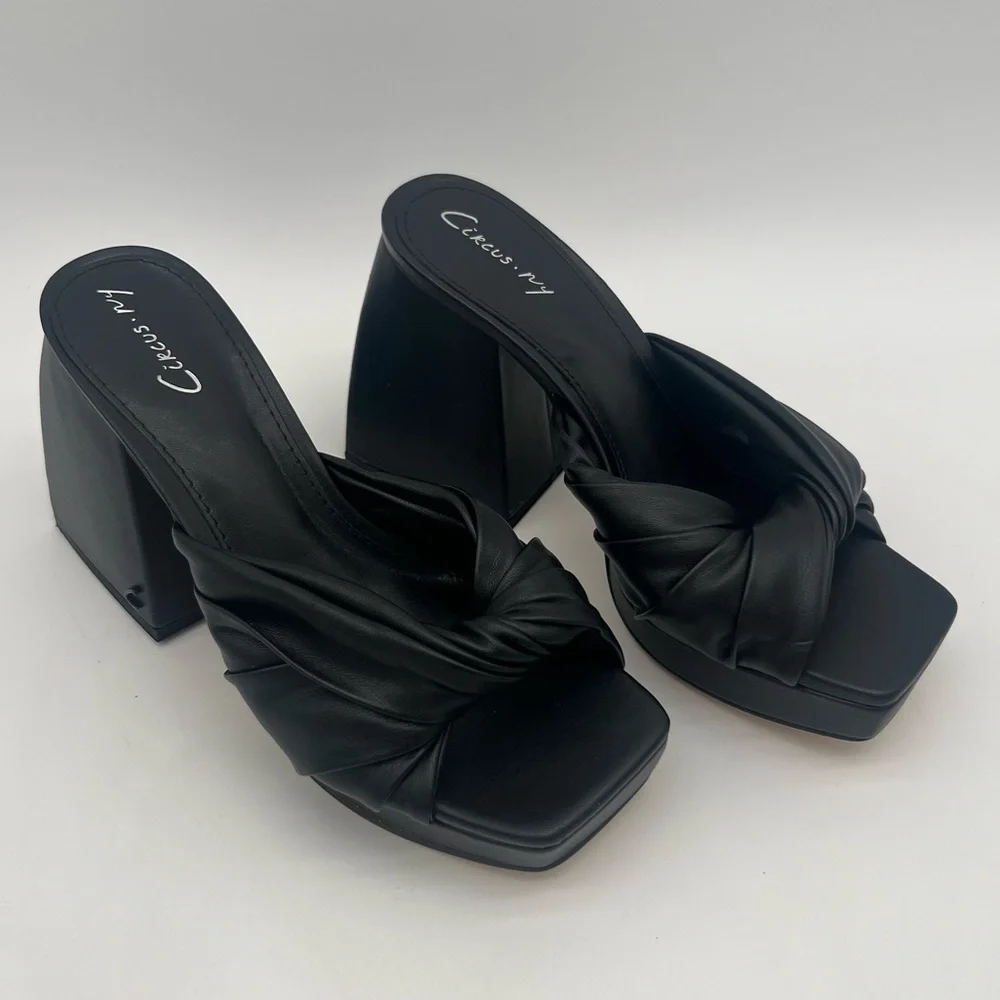New! CIRCUS by Sam Edelman Women's Marianna Chunky Heel Black - Picture 1 of 8